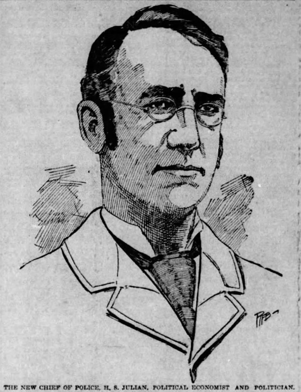 The Kansas City — Sketch of Henry S. Julian (The Kansas City Star, 1896)