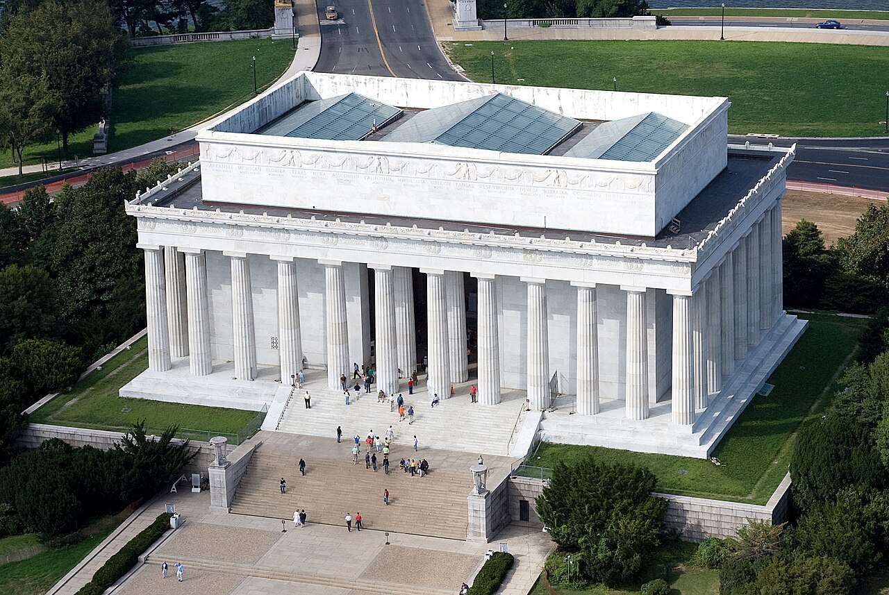 The Lincoln Memorial — Aerial view of Lincoln Memorial - east side EDIT